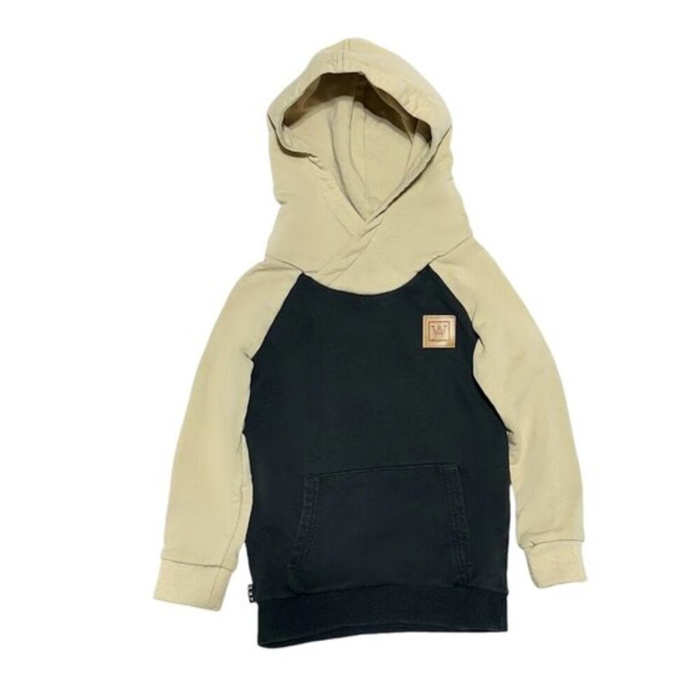 Will & You Boys Hooded Sweatshirt Black/Beige